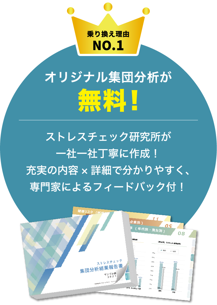 オリジナル集団分析が無料！