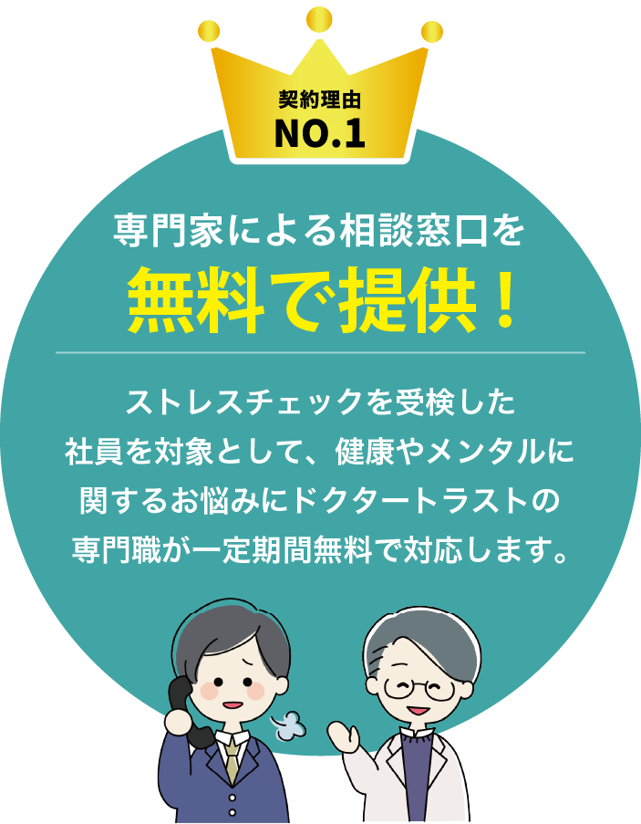 専門家による相談窓口が1か月無料